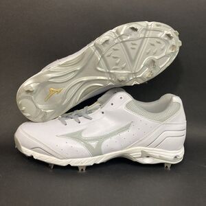 Mizuno- 9-Spike Advanced Classic 7 Baseball Cleats- Gray & White - New w/Out Box